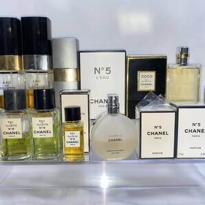 未開封あり シャネル ＣＨＡＮＥＬ Ｎ°５、Ｎ°１９、アリュール、チャンス、ココ、クリスタル、プールムッシュウ 香水２２点セットの画像6