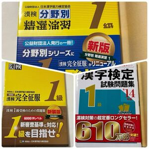 漢検１級完全征服／日本漢字能力検定協会 【編著】　分野別精選演習　本試験型試験問題集