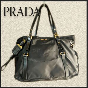 【PRADA】プラダ ナイロントートバッグ レディース 黒