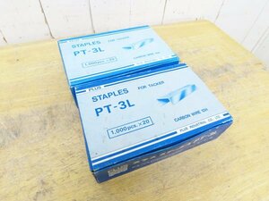 PLUS* staple * не использовался *1000PCS×20*2 коробка *PT-3L*149943