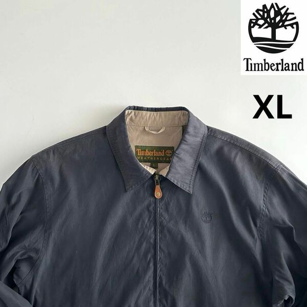 Timberland スイングトップ XL ブラック ジャケット 刺繍ロゴ ブルゾン ジャケット ミリタリージャケット