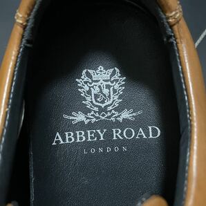 未使用 madras ABBEY ROAD マドラス AB8002 25.5cm レザーシューズ レザースニーカー レースアップ ブラウン メンズ カジュアル 高級感の画像8