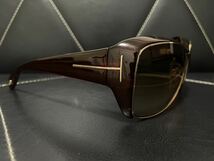 【送料無料】極美品 TOM FORD トムフォード Kellan TF90 772 サングラス アイウェア 遮光 ブラウン系 メンズ 紳士 春夏 オシャレ 高級感_画像3