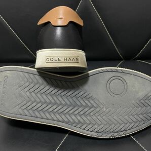 極美品 COLE HAAN コールハーン C33214 9M≒26.5cm レザーシューズ レザースニーカー スリッポン ローファー ブラック 春夏 オシャレの画像7