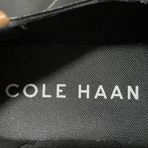 極美品 COLE HAAN コールハーン C33214 9M≒26.5cm レザーシューズ レザースニーカー スリッポン ローファー ブラック 春夏 オシャレの画像9