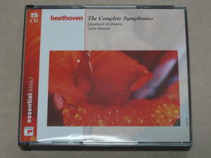 5CD マゼール　クリーヴランドо　ベートーヴェン「交響曲全集 第1番～第9番」(英雄、運命、田園、合唱)　デジタル・リマスタリング