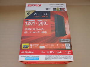 【新品同様/保証書あり】BUFFALO WSR-1500AX2S-BK 無線ルーター 1500 