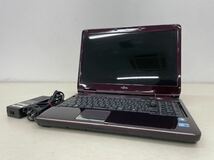 FUJITSU 富士通 ノートパソコン FMV-BIBLO NF/G60T Core i3 Windows 7 Home Prem OA ノートPC ACアダプター付き 起動確認 初期化済み_画像1