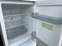 【美品】SHARP シャープ ノンフロン冷凍冷蔵庫 SJ-D15H-W 2022年製 152L 2ドア ホワイト つけかえどっちもドア 動作品 直接引取OK_画像3