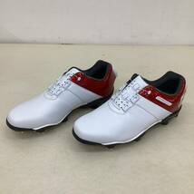 【未使用品】FOOTJOY フットジョイ DRYJOY SP ドライジョイ 53367J ゴルフシューズ ゴルフ用品 メンズ 26.5 ホワイト レッド 箱付き_画像2