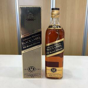 ＊【未開栓】ジョニーウォーカー ブラックラベル 750ml 43% Johnnie Walker BLACK LABEL 12年 スコッチ ウイスキー 洋酒 古酒