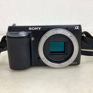 ＊【動作品】SONY ミラーレス一眼カメラ α NEX-F3Y ダブルズームレンズキット ブラック デジタルカメラ レンズ 18-55mm/55-210mm 元箱付きの画像2