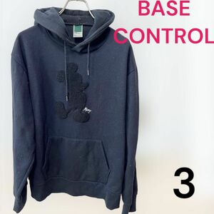 BASE CONTROL ディズニー裏起毛パーカー　ミッキー 3サイズ