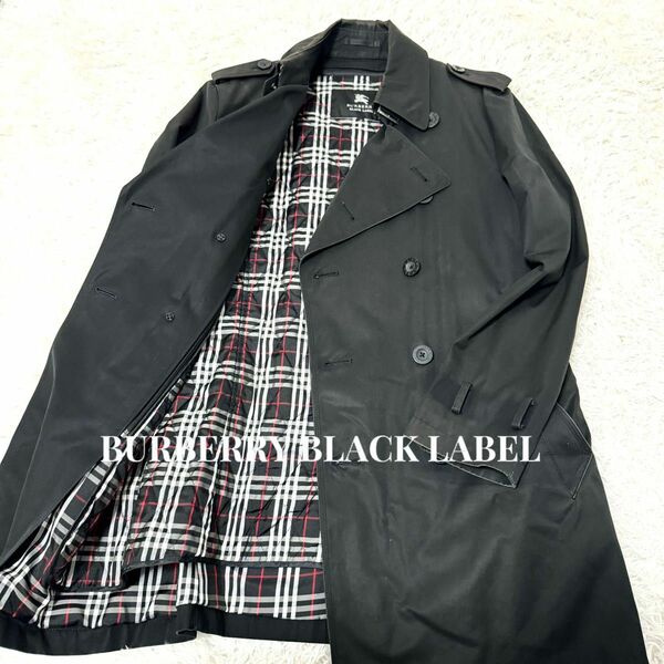 バーバリーブラックレーベル　トレンチコート　ライナー　2way キルティング BURBERRY BLACK LABEL 