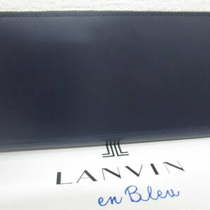 定価19800円 ランバンオンブルー 長財布 ラウンドファスナー LANVIN en Bleu Lister 527625の画像2