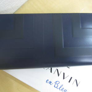 定価19800円 ランバンオンブルー 長財布 ラウンドファスナー LANVIN en Bleu Lister 527625の画像5
