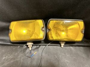 CIBIE 10DE 35 Cibie rectangle yellow foglamp light that time thing ⑬