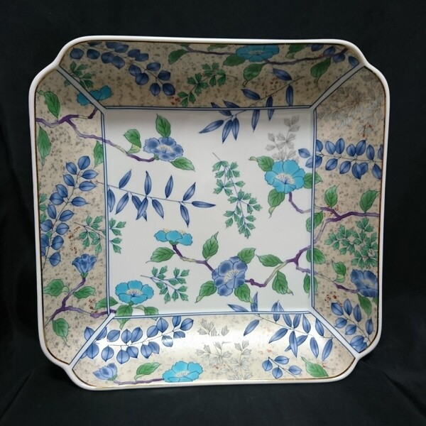 未使用保管品 美濃焼 庫山窯 角鉢 元箱なし 三洋陶器 和食器 角皿 おもてなし お祝い 料亭 レストラン 喫茶店 テーブルコーディネート