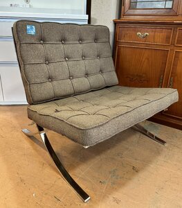 used 70年代当時物 KNOLL ノール バルセロナチェア 痛み有り Ludwig Mies van der Rohe オリジナル品 静岡県裾野市　2