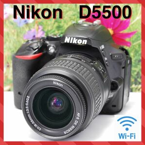 ☆Wi-Fi転送☆軽量コンパクト☆Nikon ニコン D5500 レンズキット☆