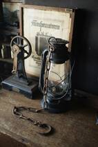 古い鉄のフックチェーン 67cm 吊りディスプレイ ランプ吊り 工業系アンティーク　_画像3