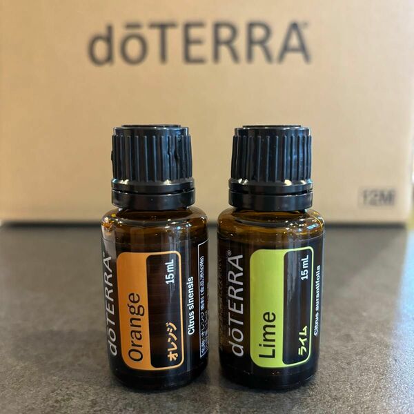 新品未開封　ドテラ　オレンジ　ライム　 エッセンシャルオイル doTERRA