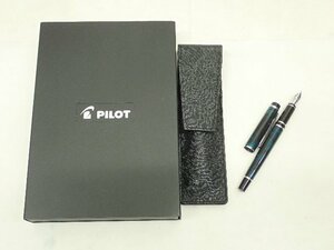 PILOT パイロット Z-GR-SBN ペン先 14K 585 F 万年筆 ケース付き ¶ 6D970-1