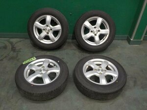 シマ★ 中古 個人宅発送不可 タイヤ付ホイール 4本 165/70R14 81S ダンロップ エナセーブ EC202 2022年 14×5J PCD100 4穴 +42 スイフト等