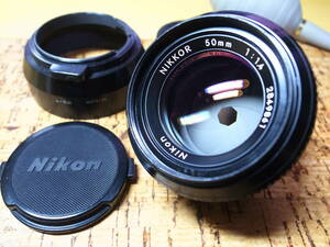 【動作良好】Nikon ★ Ai NIKKOR 50mm f1.4 ★ ニコン