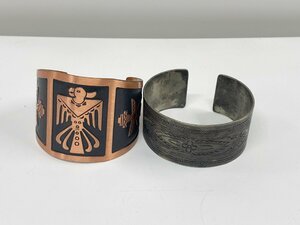 エスニック バングル ブレスレット シルバー ブロンズ トゥアレグ Copper ワイド幅 ヴィンテージ カジュアル アクセサリー ファッション小