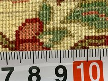 最高級 ペルシャ絨毯 手織り 玄関マット キッチン カーペット ラグ 86.5×56.5cm ヴィンテージ_画像9