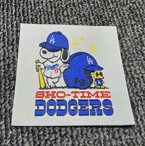 新品　アイロンワッペン　パッチ　 Los Angeles Dodgers 大谷翔平選手　Shotime　ロサンゼルス　ドジャース　LA　スヌーピー