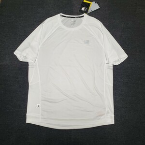 新品　Karrimor Run　イギリス　半袖Tシャツ　ラーニング　高級　ジョギング　トレーニング　反射材　白 インタナショナルサイズL