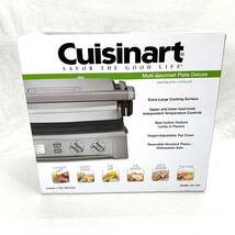 〇未使用・開封品〇Cuisinart クイジナート マルチグルメプレートデラックス 波型 平型 グリル サンド 調理器 卓上 GR-150J_画像1