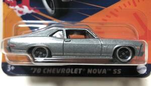 人気 1970 Chevrolet Nova SS Super Sport Chevy シボレー ノバ ノヴァ Fast & Furious ワイスピ F9 レティ 2024 HW Decades Of Fast