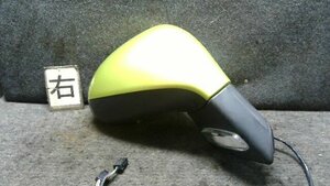 [ inspection settled ] H20 year Peugeot 207 ABA-A75FW right door mirror green KAR [ZNo:31021415]