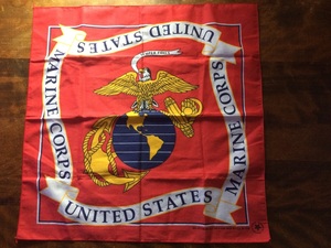 MADE IN USA☆MARINE CORP☆米軍☆アメリカ海兵隊バンダナ☆海軍