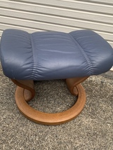 ノルウェー■EKORNES/エコーネス北欧/ノルウェー■ストレスレス■ネイビー総革■オットマン/スツール_画像2