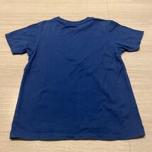 ユニクロキッズクルーネックTシャツ140小学生通学UNIQLOブルー_画像5