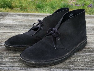 クラークス clarks デザートブーツ 黒　ブラックスエード　サイズ　UK8 　Desert Boot　スウェード ブラック チャッカブーツ