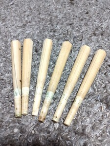 三味線 高級 象牙風 糸巻 6本組 セット 11cm 重量115g 糸巻 和楽器 天然素材 おまとめ