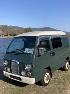 京都から！レア！SambarDiasClassic kv3 1997CVTキッチンカーなどの移動販売やキャンプなど、VanLifeやCargoギアに！