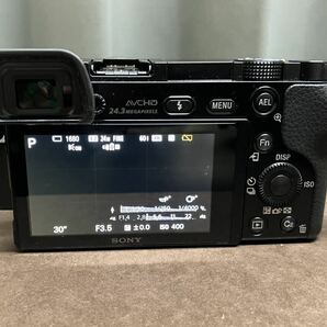 SONY/ソニー★α6000★アルファ★パワーズームレンズキット★ブラック★E 3.5-5.6/PZ 16-50 OSS★充電器付★現状品★031325の画像7