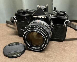 OLYMPUS/オリンパス★OM-1★Black★レンズ/AUTO-S 1:1.4 f=50mm★ジャンク★030731