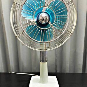 National/ナショナル★ 25cm扇風機★TYPE 25HD★ELECTRIC FAN★3A12★青色3枚羽根★昭和レトロ ★ジャンク品 ★031592の画像1