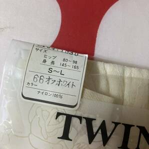 NAIGAI TWINKY オフホワイト パンティストッキング タイツ 白 網 編み 柄 パンスト panty stockingの画像5
