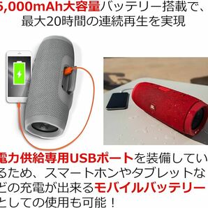 【中古 美品 外箱あり 収納ケース付】JBL CHARGE 3 ブラック ポータブル Bluetooth スピーカー セミハードケース セット 防水 ワイヤレスの画像4