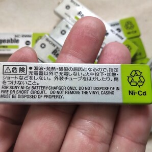 ソニー SONY NC-6WM 充電式二カド電池 18本 WALKMAN MD カセット ポータブルプレイヤー DAT dcc CD 日本製 MADE IN JAPANの画像4