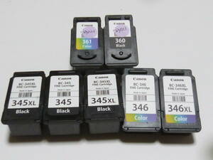 【送料無料　即日発送】Canon 使用済インクカートリッジ BC -310　キャノン BC-360　BC-361　BC-345　BC-346