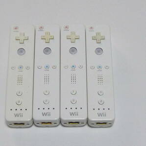 R02【即日発送 送料無料 動作確認済】Wii リモコン　4個セット　任天堂　純正品　RVL-003 白　ホワイト コントローラ
